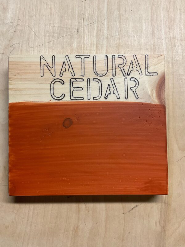 Natural Cedar Stain for Fire Pit